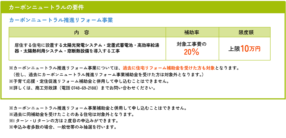 カーボンニュートラルの要件